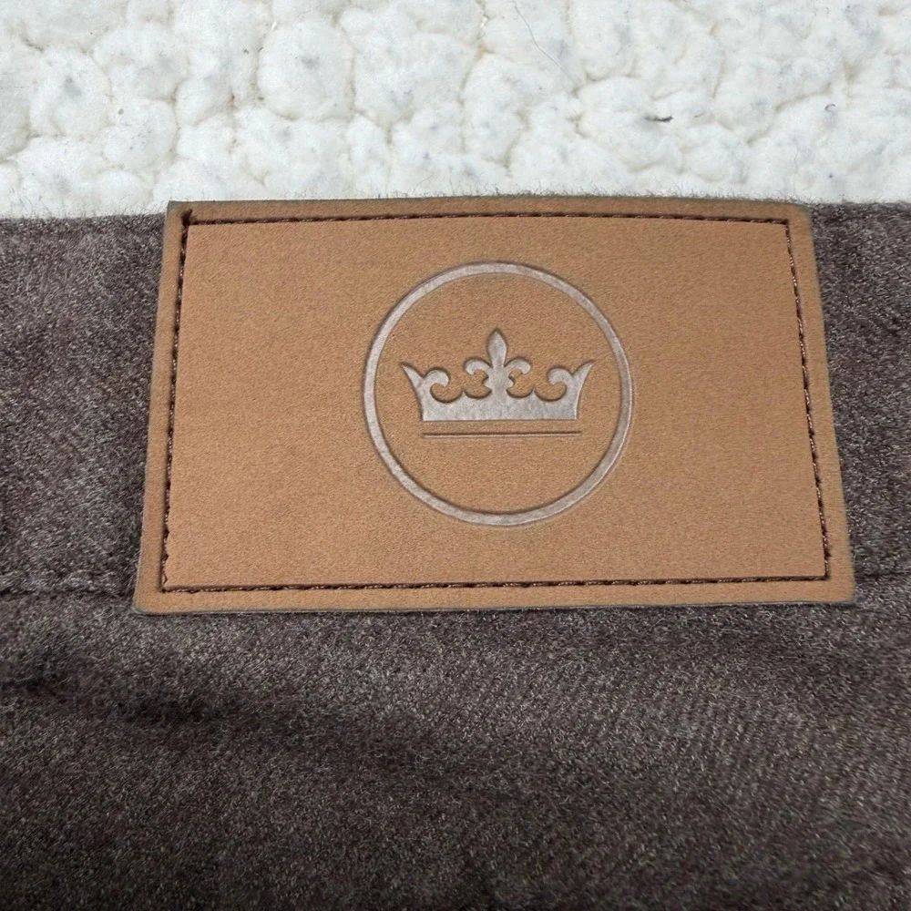 Peter Millar Straight 5-Pocket‎ Pants Mens 40x32 Brown Luxury Preppy Business